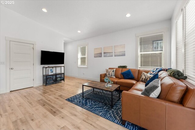 531 NW Vancouver Ave, Stevenson, WA 98648 - living room with wood finished floors, recessed lighting, and baseboards