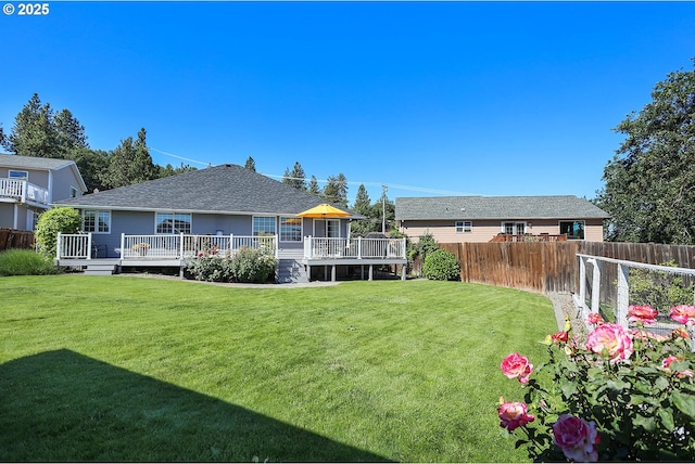 1907 Quinton St, The Dalles, OR 97058 - view of yard featuring a deck