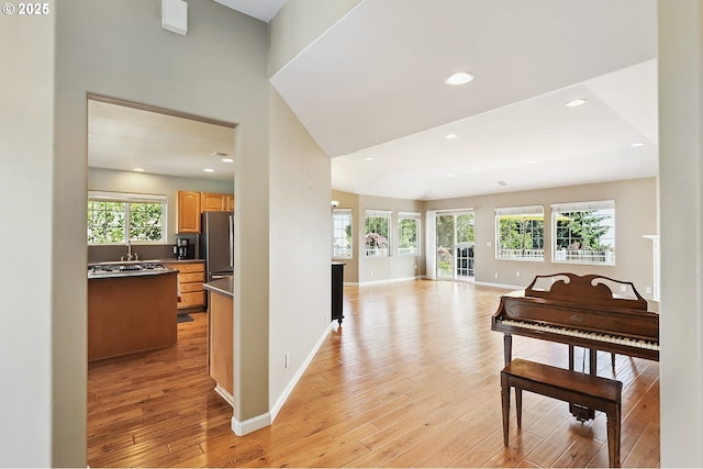 1907 Quinton St, The Dalles, OR 97058 - corridor with light wood-type flooring and recessed lighting