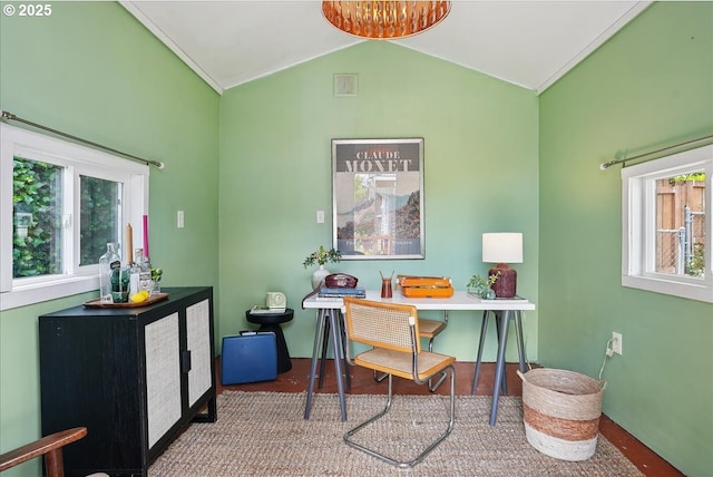 3615 NE 72nd Ave, Portland, OR 97213 - office area featuring lofted ceiling