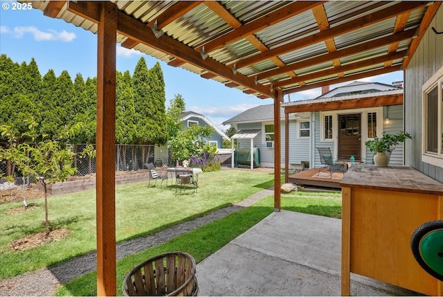 3615 NE 72nd Ave, Portland, OR 97213 - fenced backyard with a patio area and a wooden deck