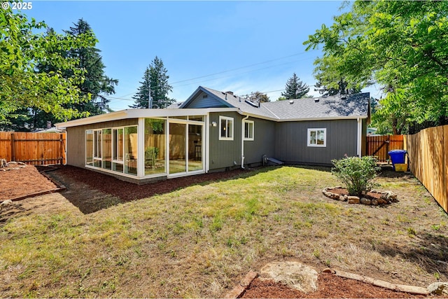 1952 SE 139th Ave, Portland, OR 97233 - back of house with a sunroom