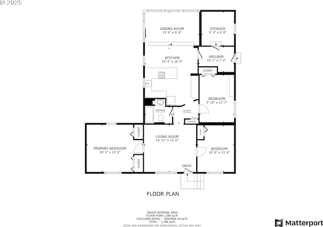1952 SE 139th Ave, Portland, OR 97233 - floor plan / room layout