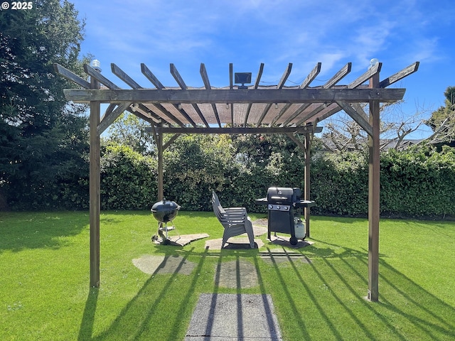 97994 W Benham Ln, Brookings, OR 97415 - view of green lawn with a pergola