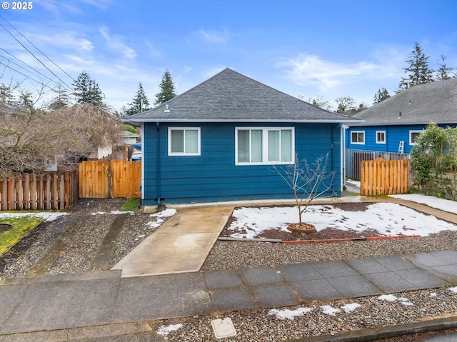 view of bungalow-style home