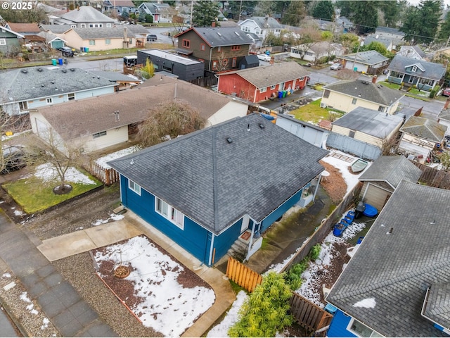 aerial perspective of suburban area