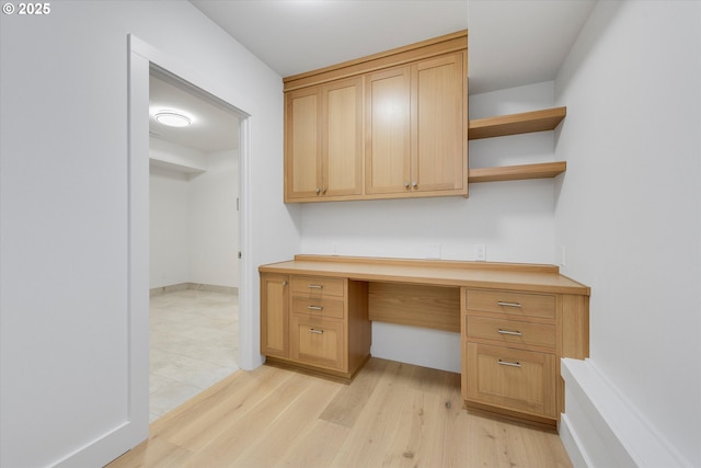 13212 SE Terra Cascade Dr, Happy Valley, OR 97086 - unfurnished office with light wood-style flooring and built in study area