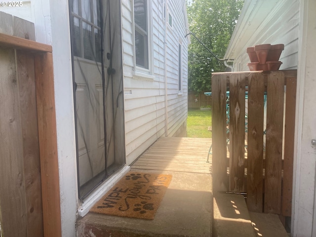 3802 C St, Washougal, WA 98671 - view of wooden deck