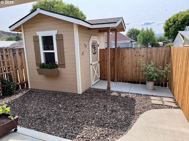 1809 Balm St, Baker City, OR 97814 - view of shed with a fenced backyard