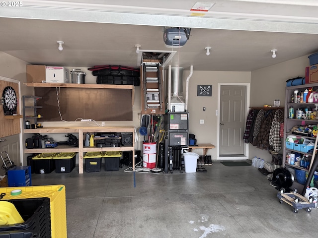 1809 Balm St, Baker City, OR 97814 - garage featuring a workshop area and a garage door opener