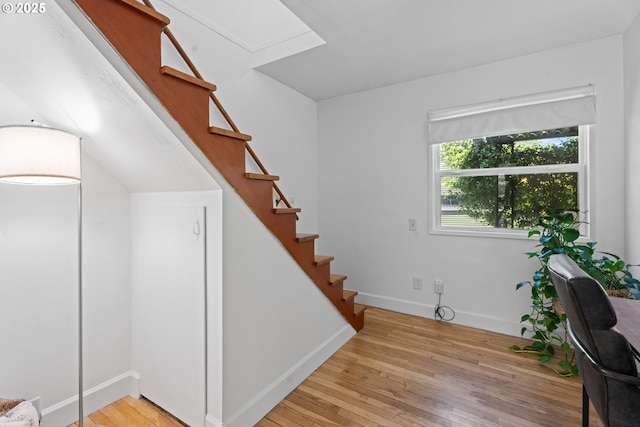 6736 N Haight Ave, Portland, OR 97217 - office area with light wood-style floors and baseboards