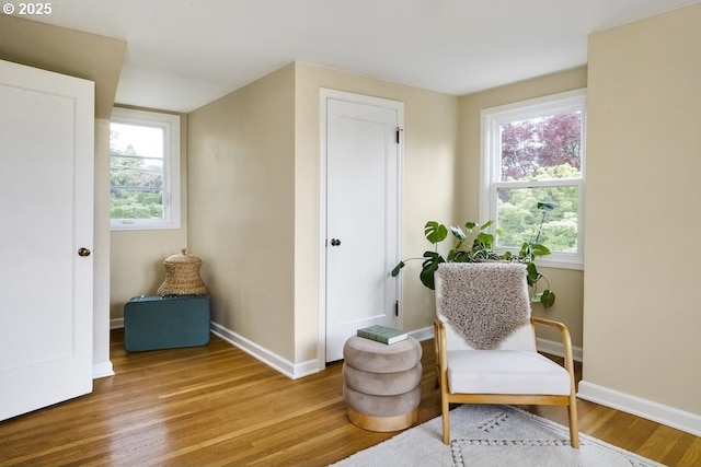 8100 SW 6th Ave, Portland, OR 97219 - sitting room featuring wood finished floors and baseboards