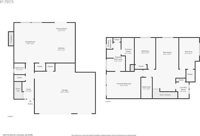 6421 SE 22nd St, Gresham, OR 97080 - view of home floor plan