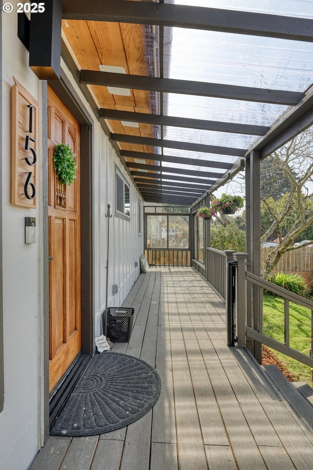 156 1st Ave, Coos Bay, OR 97420 - view of wooden deck