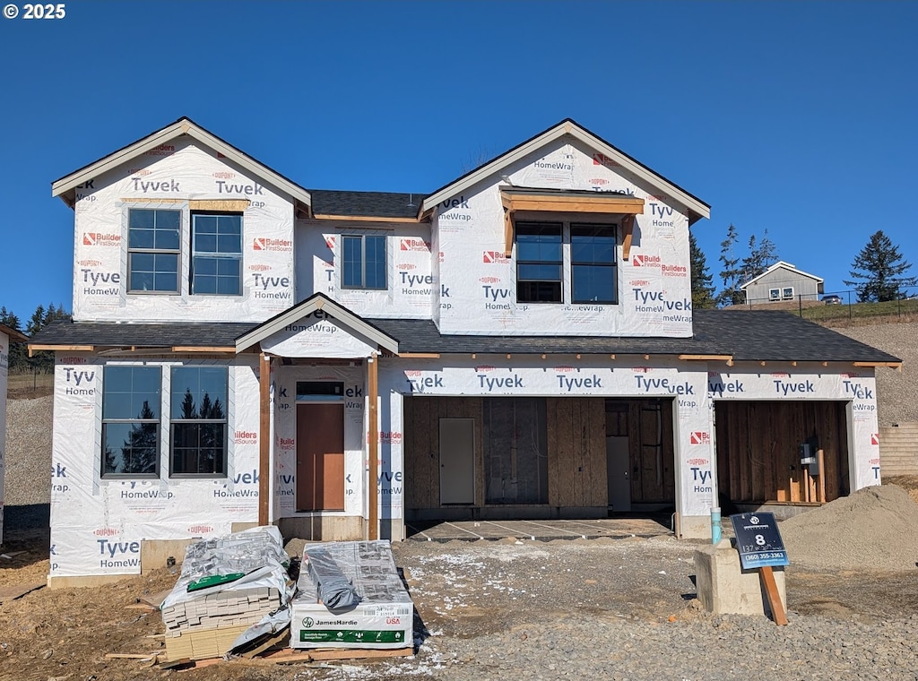 view of property in mid-construction