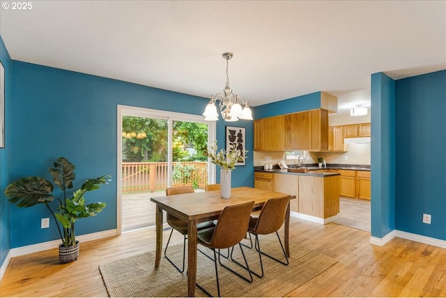 11995 SW 119th Ave, Portland, OR 97223 - dining space with a chandelier and light wood finished floors
