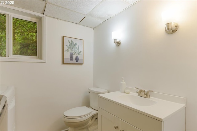 11995 SW 119th Ave, Portland, OR 97223 - bathroom featuring a paneled ceiling and vanity