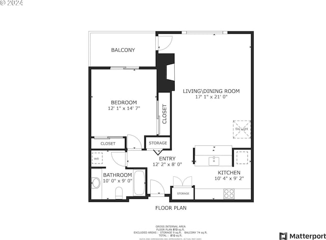 1710 S Harbor Way Unit C405, Portland, OR 97201 - property floor plan