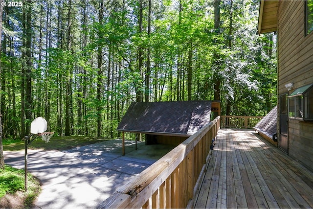 18020 SW Neugebauer Rd, Hillsboro, OR 97123 - deck featuring a wooded view
