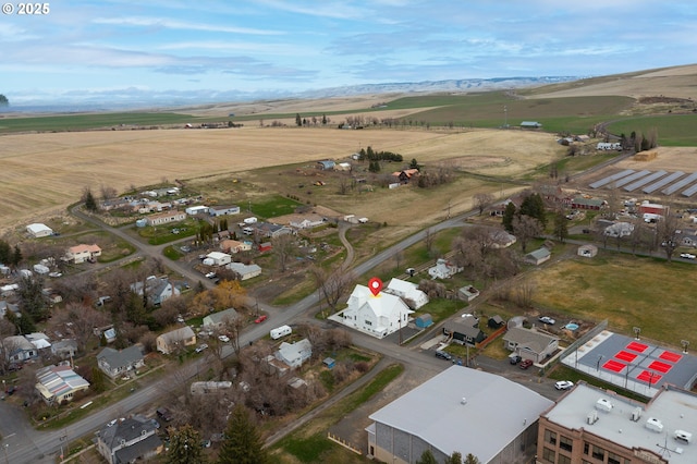 bird's eye view featuring a rural view