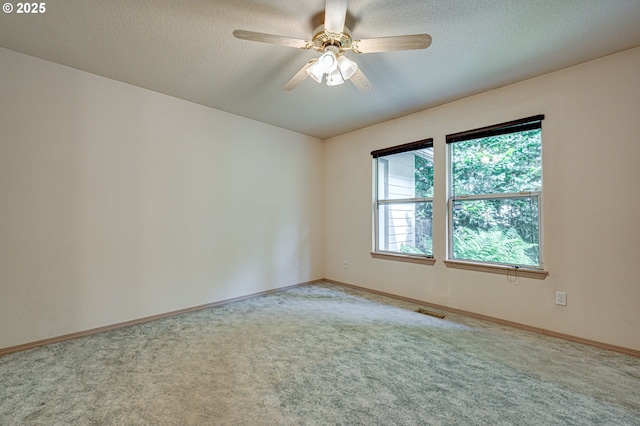 9120 NE 54th St, Vancouver, WA 98662 - carpeted spare room featuring ceiling fan and a textured ceiling