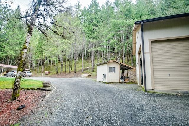 view of street featuring driveway