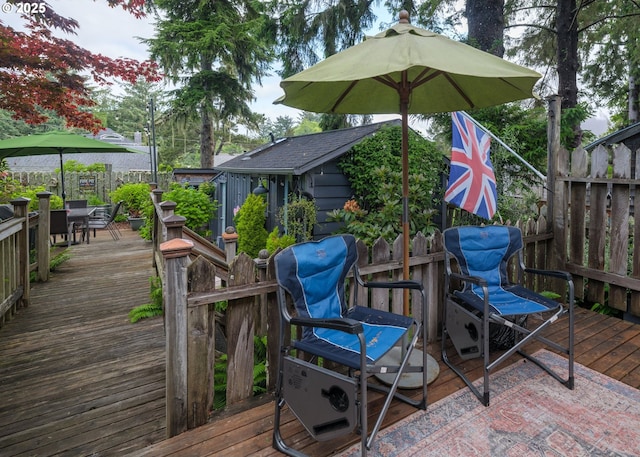 762 G St, Gearhart, OR 97138 - wooden terrace featuring outdoor dining area