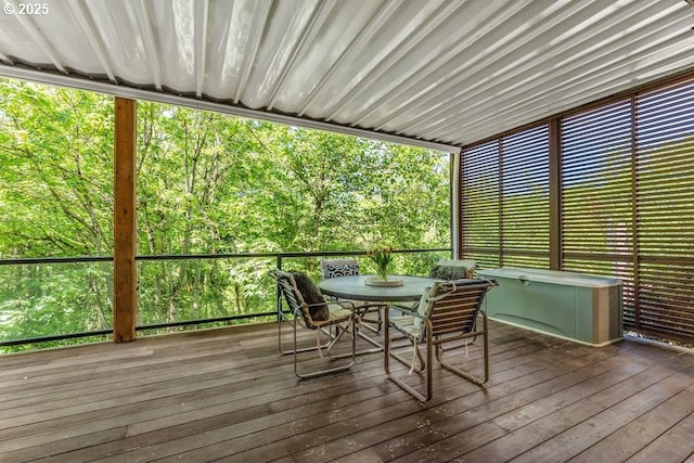 4055 NW Twilight Ter, Portland, OR 97229 - sunroom with outdoor dining area