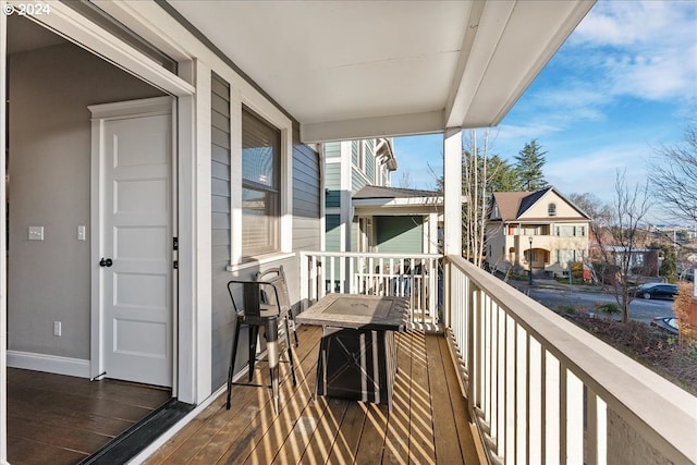 view of balcony