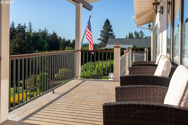 view of balcony