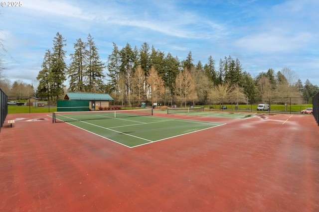 view of sport court featuring basketball court