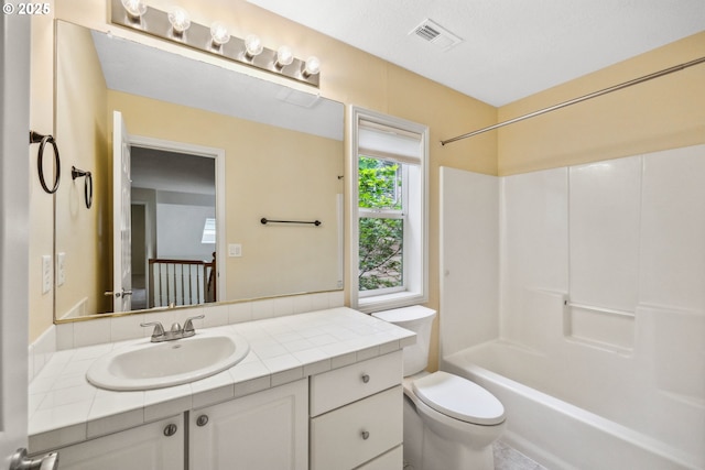 5364 Rosewood St, Lake Oswego, OR 97035 - bathroom featuring vanity, shower / tub combination, and toilet