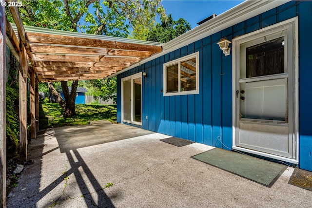 2220 Hayes St, Eugene, OR 97405 - view of patio featuring a carport