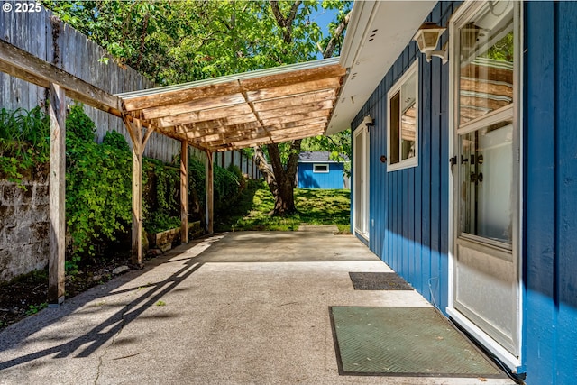 2220 Hayes St, Eugene, OR 97405 - view of patio with a carport