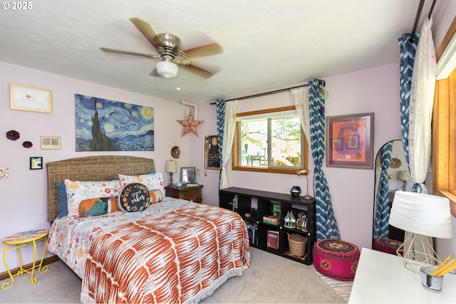 5339 SE Chase Rd, Gresham, OR 97080 - bedroom featuring carpet flooring and a ceiling fan