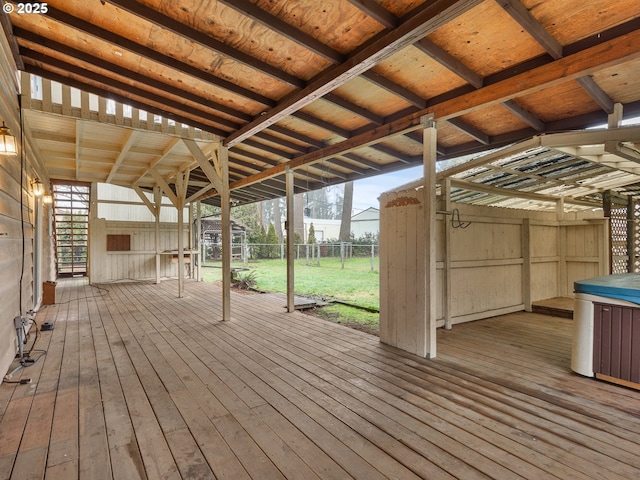 view of wooden terrace