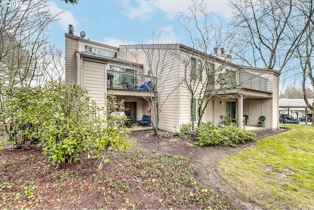 view of rear view of property