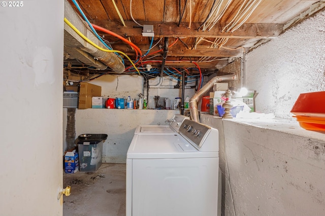 laundry room featuring washer and dryer