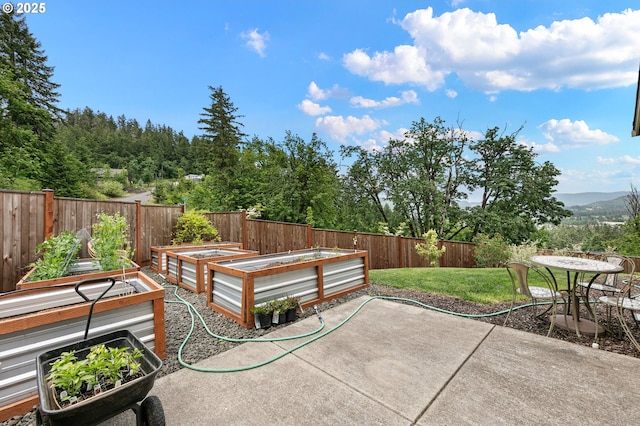 962 S 66th Pl, Springfield, OR 97478 - view of patio / terrace with a vegetable garden
