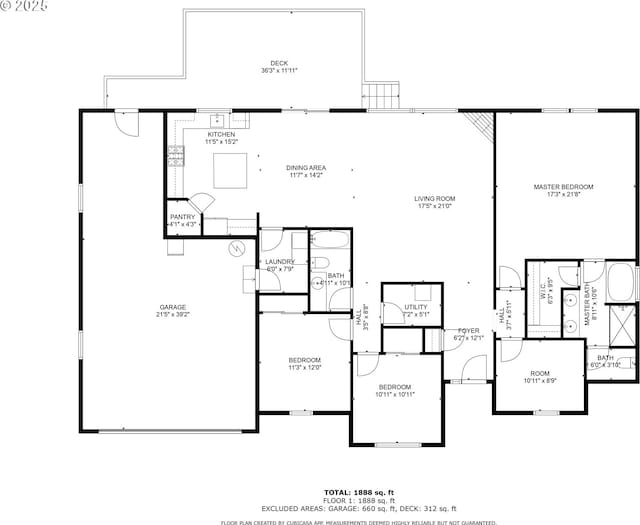 962 S 66th Pl, Springfield, OR 97478 - floor plan / room layout
