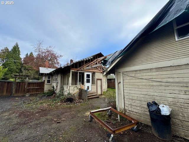 view of rear view of property