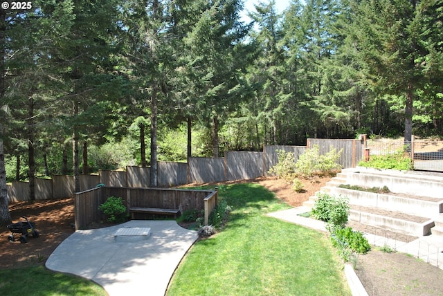 21626 Glaze Rd, Veneta, OR 97487 - view of yard with a patio area and a fenced backyard