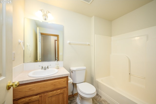 1301 E Sunset Dr, Newberg, OR 97132 - full bath featuring vanity, toilet, and tub / shower combination