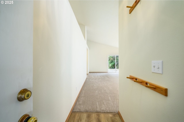 1301 E Sunset Dr, Newberg, OR 97132 - corridor with wood finished floors and baseboards