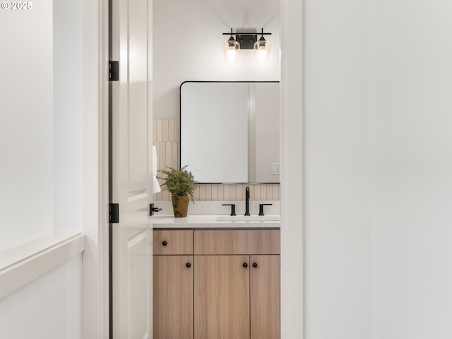 bathroom featuring vanity