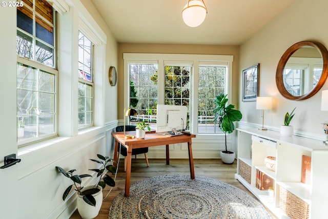 view of sunroom