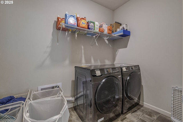 30942 NW Turel Dr, North Plains, OR 97133 - laundry room with washer and dryer and baseboards