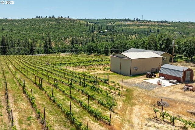 5073 Chenoweth Rd, The Dalles, OR 97058 - overview of rural landscape featuring a heavily wooded area