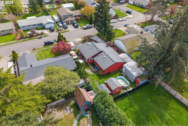 drone / aerial view featuring a residential view