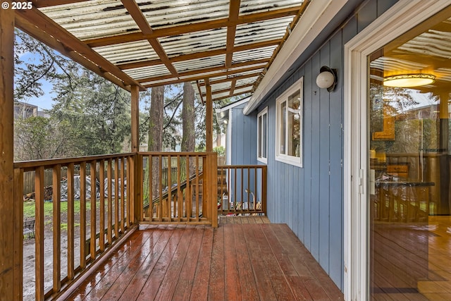 view of wooden terrace